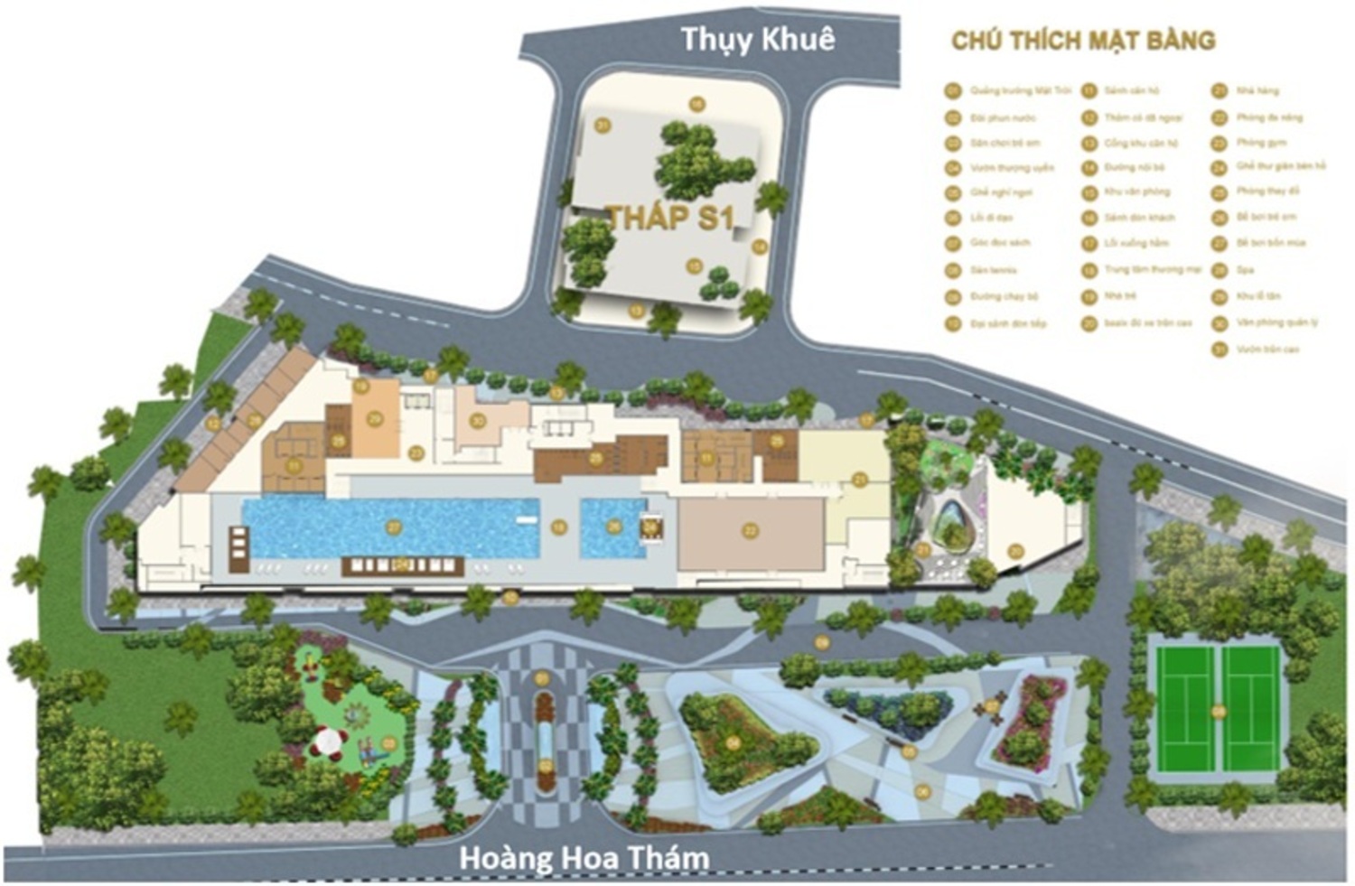 Mặt bằng tổng thể Sunshine Grand City